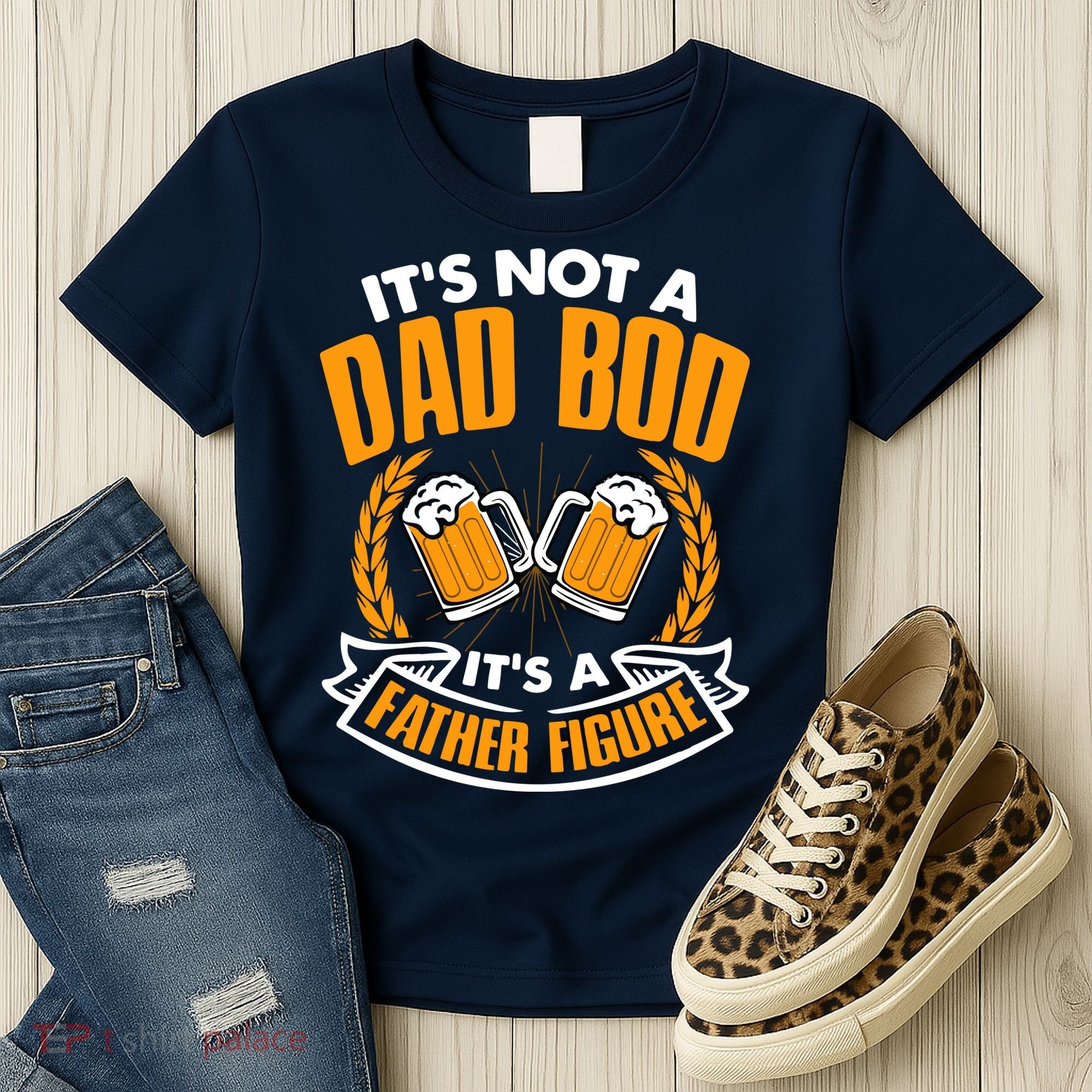 It's Not A Dad Bod It's A Father Figure Drinking Beer Women's T-Shirt