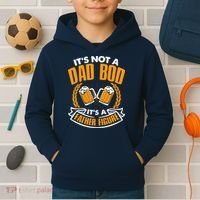 It's Not A Dad Bod It's A Father Figure Drinking Beer Kids Hoodie thumb 2
