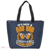 It's Not A Dad Bod It's A Father Figure Drinking Beer Tote Bag thumb 0
