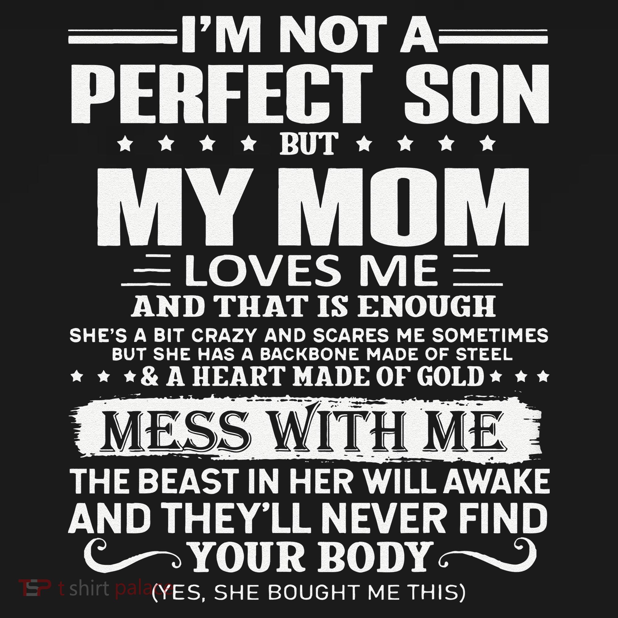 I'm Not A Perfect Son But My Crazy Mom Loves Me Mother's Day Women's Tank Top