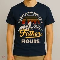 It's Not A Dad Bod It's A Father Figure Sunset Retro Vintage T-Shirt thumb 3