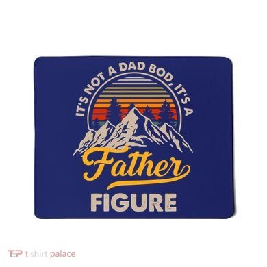 It's Not A Dad Bod It's A Father Figure Sunset Retro Vintage Mousepad