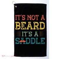 It's Not A Beard It's A Saddle for Fathers Day Golf Towel thumb 0