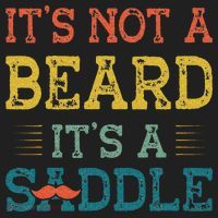 It's Not A Beard It's A Saddle for Fathers Day Golf Towel thumb 3
