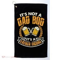 It's Not A Dad Bod It's A Father Figure Father's Day Funny Golf Towel thumb 0
