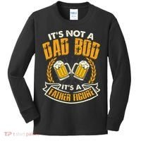 It's Not A Dad Bod It's A Father Figure Father's Day Funny Kids Long Sleeve Shirt thumb 0