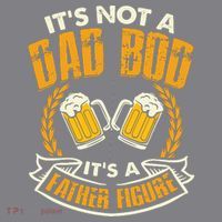 It's Not A Dad Bod It's A Father Figure Father's Day Funny Long Sleeve Shirt thumb 2
