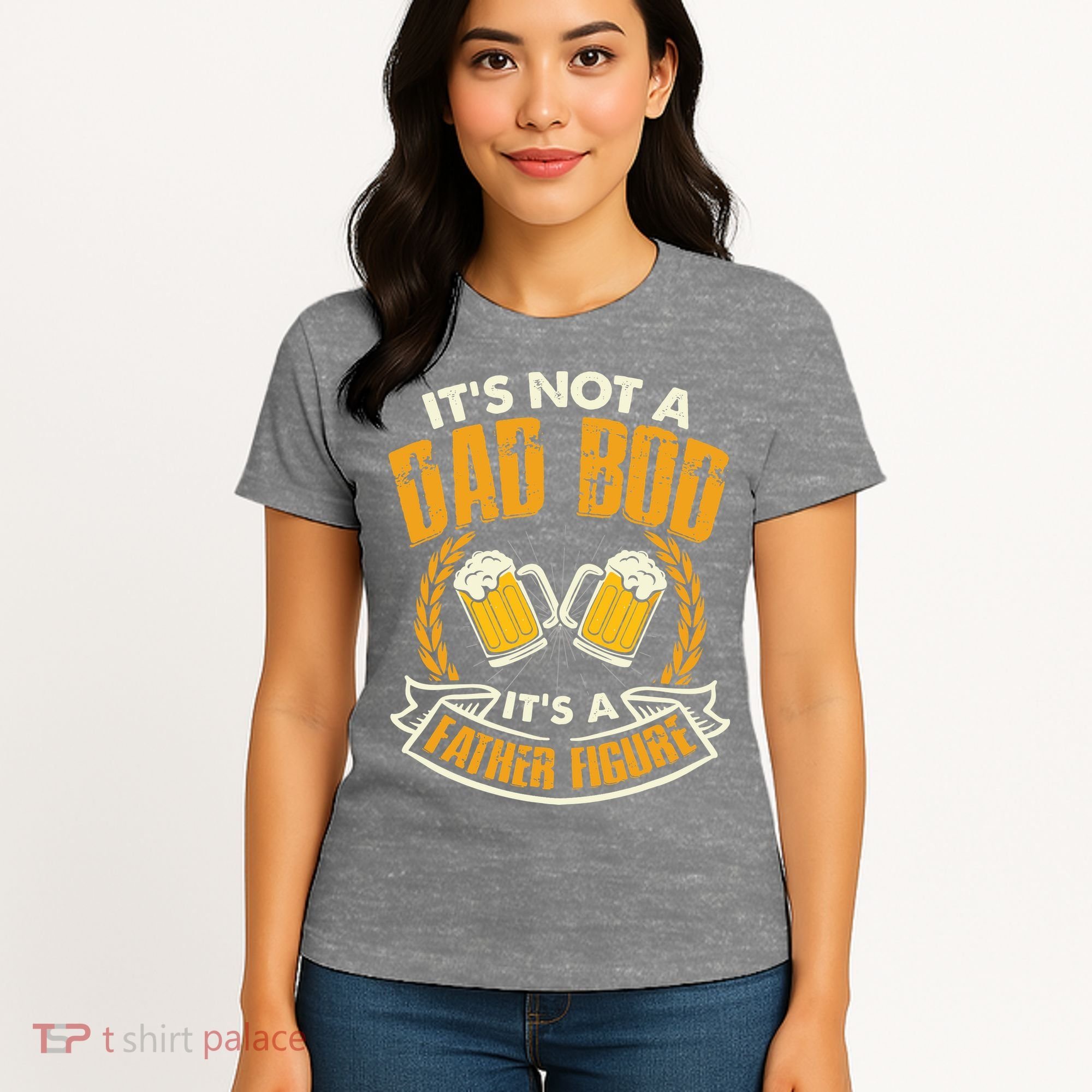 It's Not A Dad Bod It's A Father Figure Father's Day Funny Women's T-Shirt