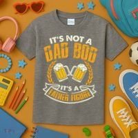 It's Not A Dad Bod It's A Father Figure Father's Day Funny Kids T-Shirt thumb 3