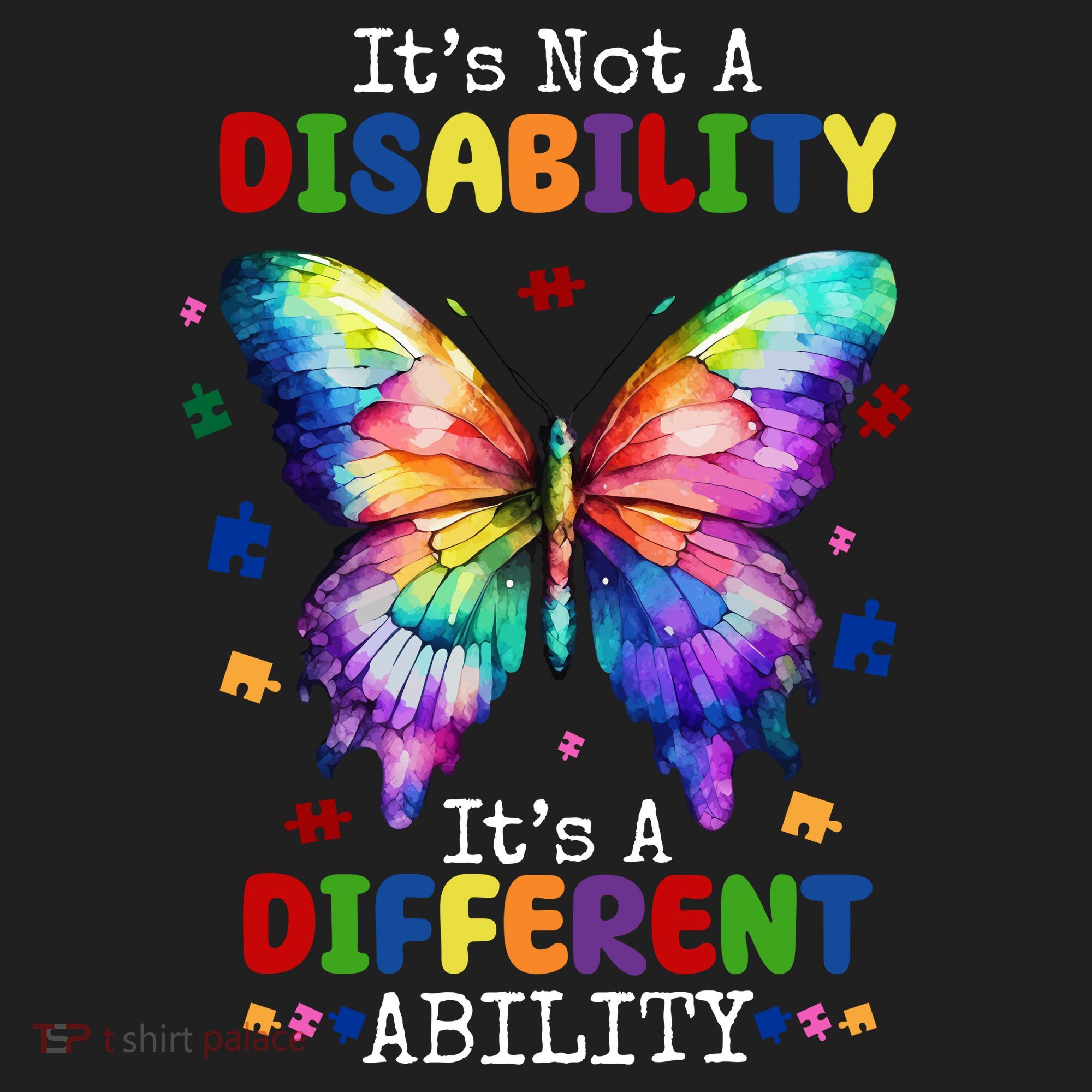 Its Not A Disability Its A Different Ability Autism Butterfly Women's Sweatshirt