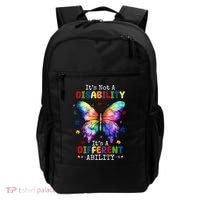 Its Not A Disability Its A Different Ability Autism Butterfly Backpack thumb 0