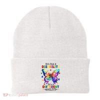 Its Not A Disability Its A Different Ability Autism Butterfly Beanie thumb 0