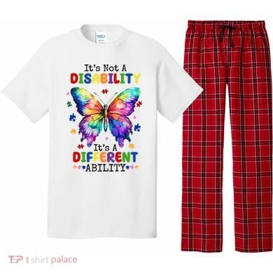 Its Not A Disability Its A Different Ability Autism Butterfly Pajama Set