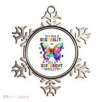 Its Not A Disability Its A Different Ability Autism Butterfly Ornament thumb 0