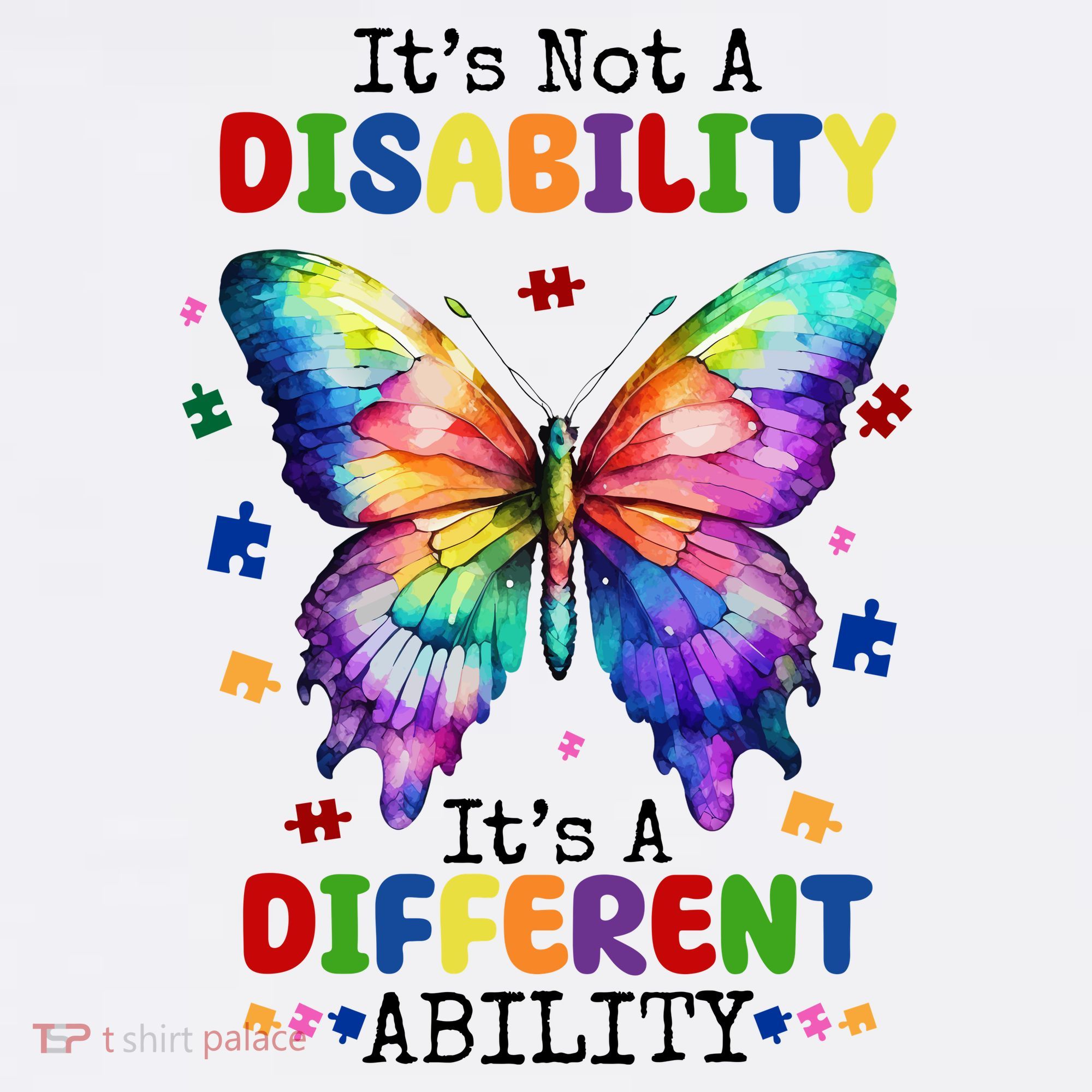 Its Not A Disability Its A Different Ability Autism Butterfly Visor