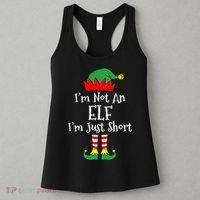 I'm Not An Elf Im Just Short Funny Christmas Matching Family  Women's Tank Top thumb 3