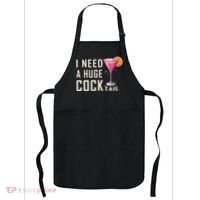 I Need A Huge Cocktail Funny Adult Humor Drinking Apron thumb 0