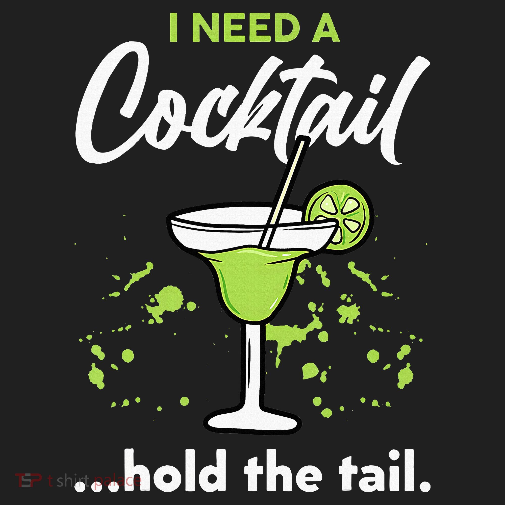 I Need A Cocktail Hold The Tail Mixed Drink Shot Alcohol Bar Beanie