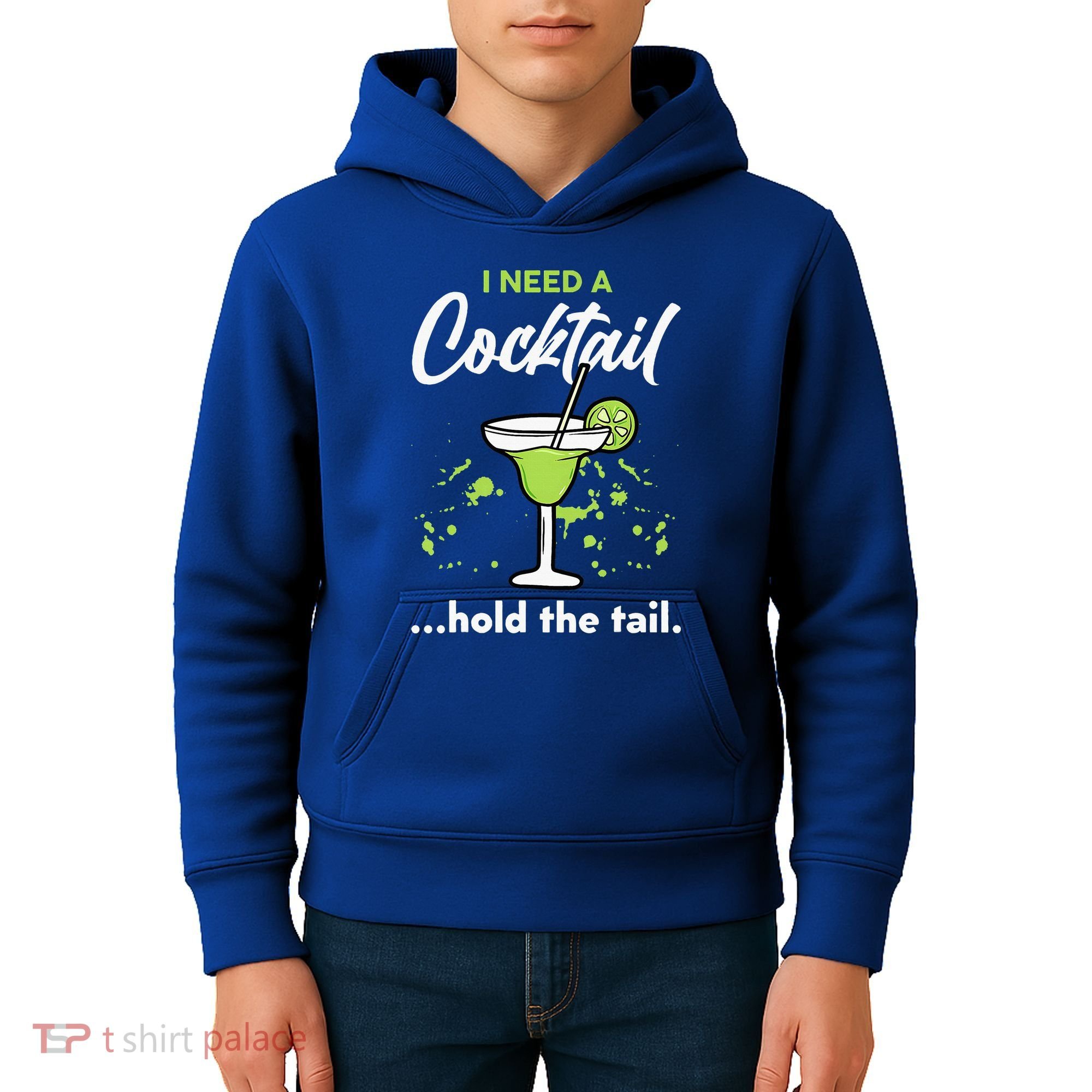 I Need A Cocktail Hold The Tail Mixed Drink Shot Alcohol Bar Kids Hoodie