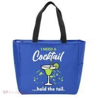 I Need A Cocktail Hold The Tail Mixed Drink Shot Alcohol Bar Tote Bag thumb 0