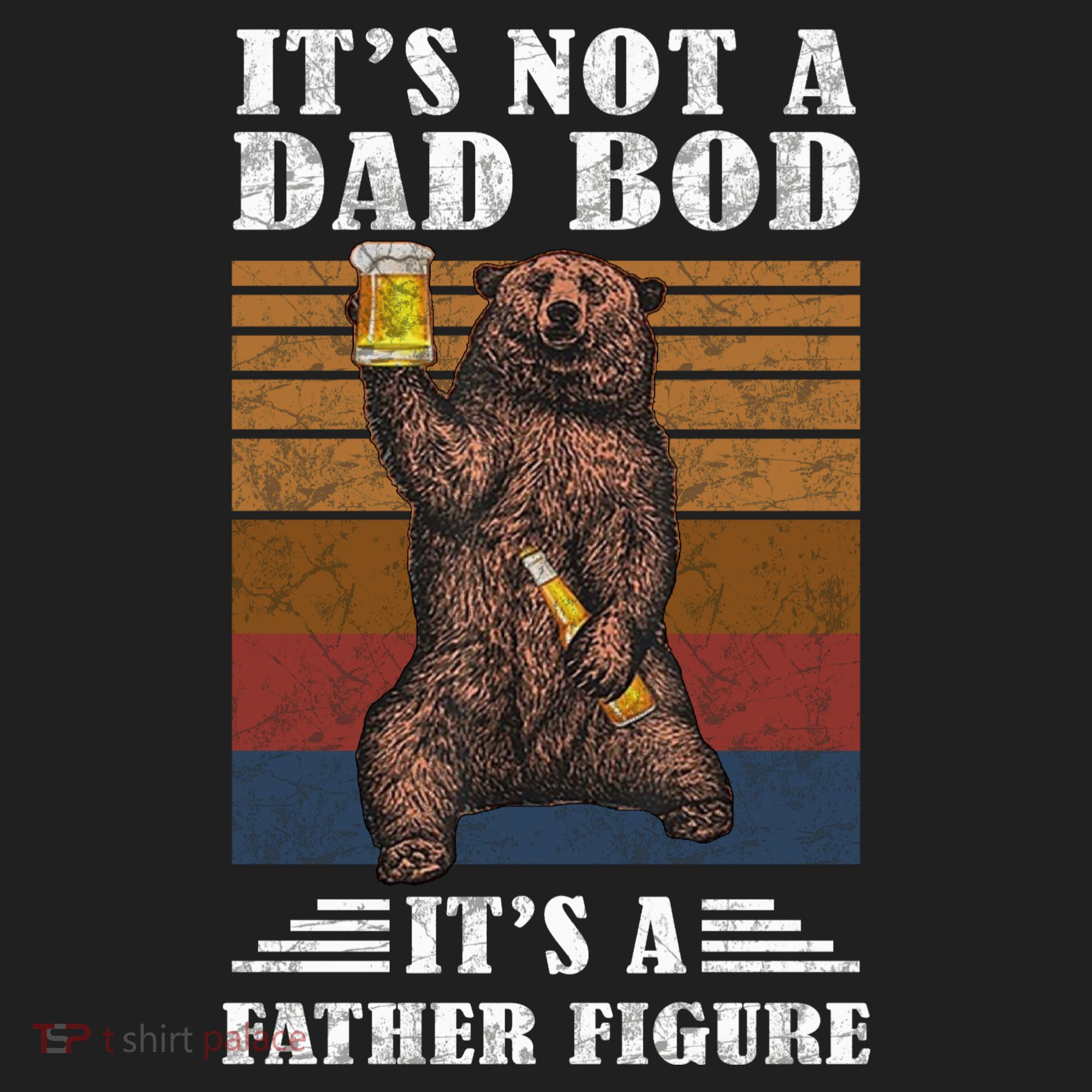 It's Not A Dad Bod It's Father Figure Funny Bear Beer Retro Women's Sweatshirt