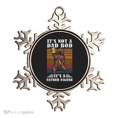 It's Not A Dad Bod It's Father Figure Funny Bear Beer Retro Ornament