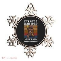 It's Not A Dad Bod It's Father Figure Funny Bear Beer Retro Ornament thumb 0