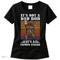 It's Not A Dad Bod It's Father Figure Funny Bear Beer Retro Women's T-Shirt thumb 0