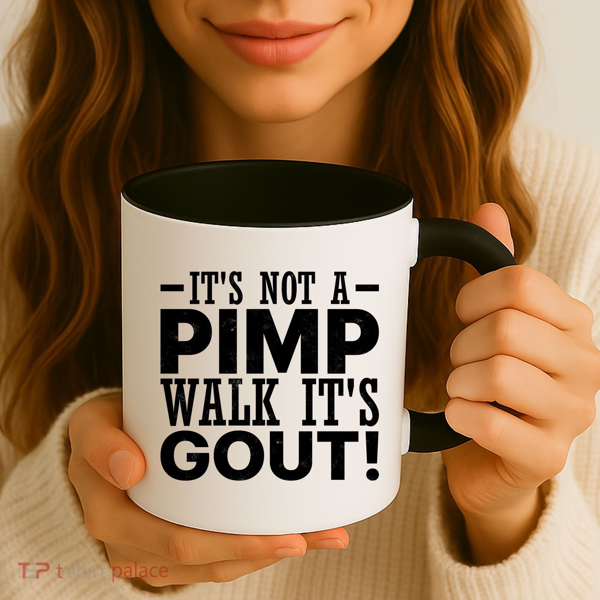 It's Not A Pimp Walk It's Gout Funny Old Man Coffee Mug