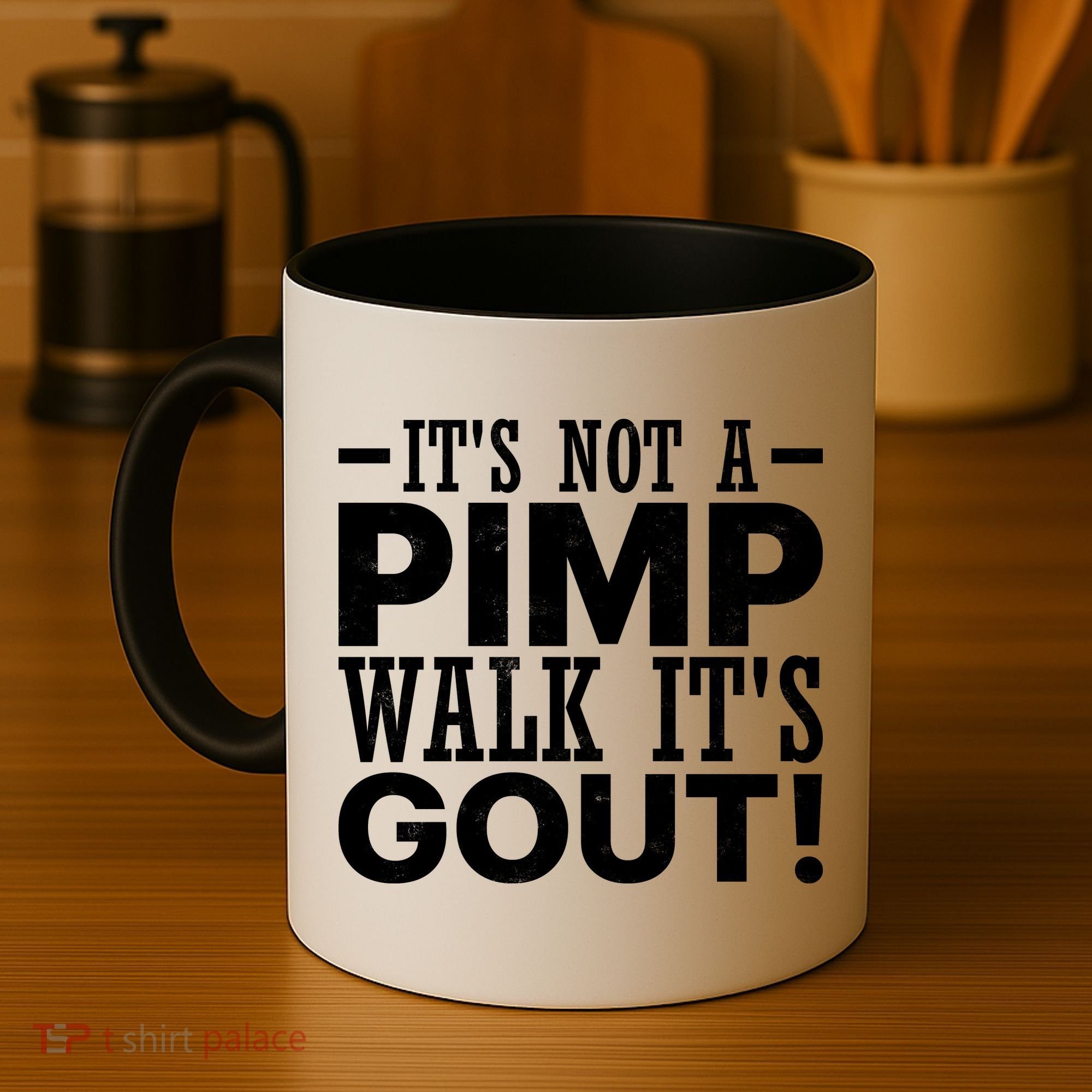 It's Not A Pimp Walk It's Gout Funny Old Man Coffee Mug