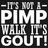 It's Not A Pimp Walk It's Gout Funny Old Man Coaster thumb 2