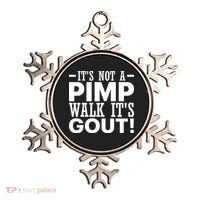 It's Not A Pimp Walk It's Gout Funny Old Man Ornament thumb 0