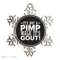 It's Not A Pimp Walk It's Gout Funny Old Man Ornament thumb 0