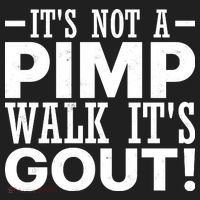 It's Not A Pimp Walk It's Gout Funny Old Man Golf Towel thumb 3