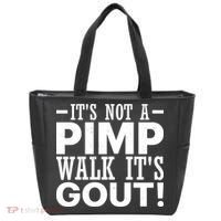It's Not A Pimp Walk It's Gout Funny Old Man Tote Bag thumb 0