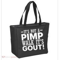 It's Not A Pimp Walk It's Gout Funny Old Man Tote Bag thumb 2