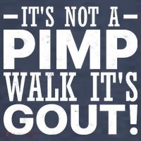 It's Not A Pimp Walk It's Gout Funny Old Man Tank Top thumb 6