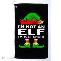 I'm Not An Elf Im Just Short Funny Christmas Matching Family Golf Towel thumb 0