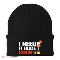 I Need A Huge Cocktail Fun Adult Humour ’S Embarrassing Cool Gift Beanie thumb 0