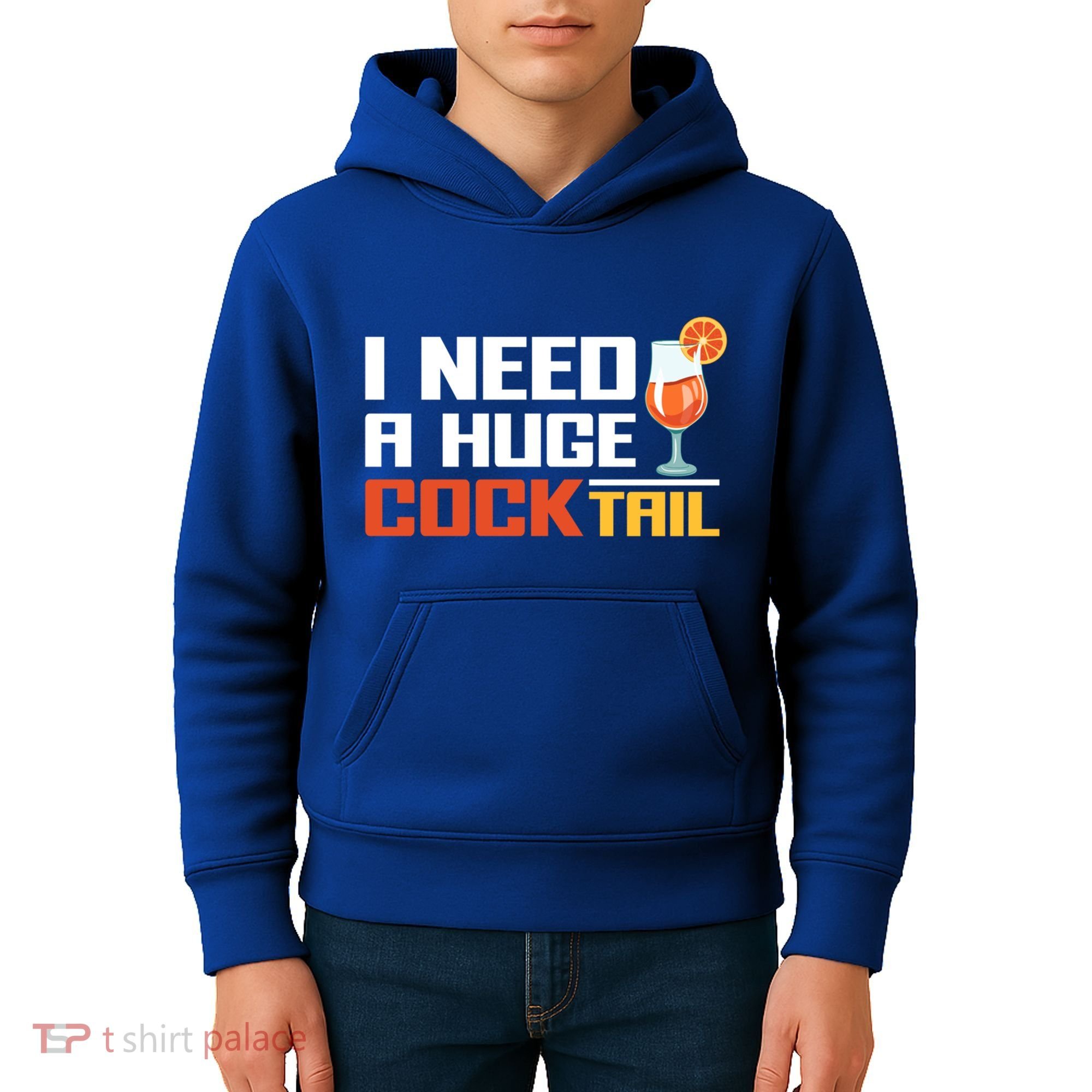 I Need A Huge Cocktail Fun Adult Humour ’S Embarrassing Cool Gift Kids Hoodie