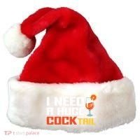 I Need A Huge Cocktail Fun Adult Humour ’S Embarrassing Cool Gift Santa Hat thumb 0