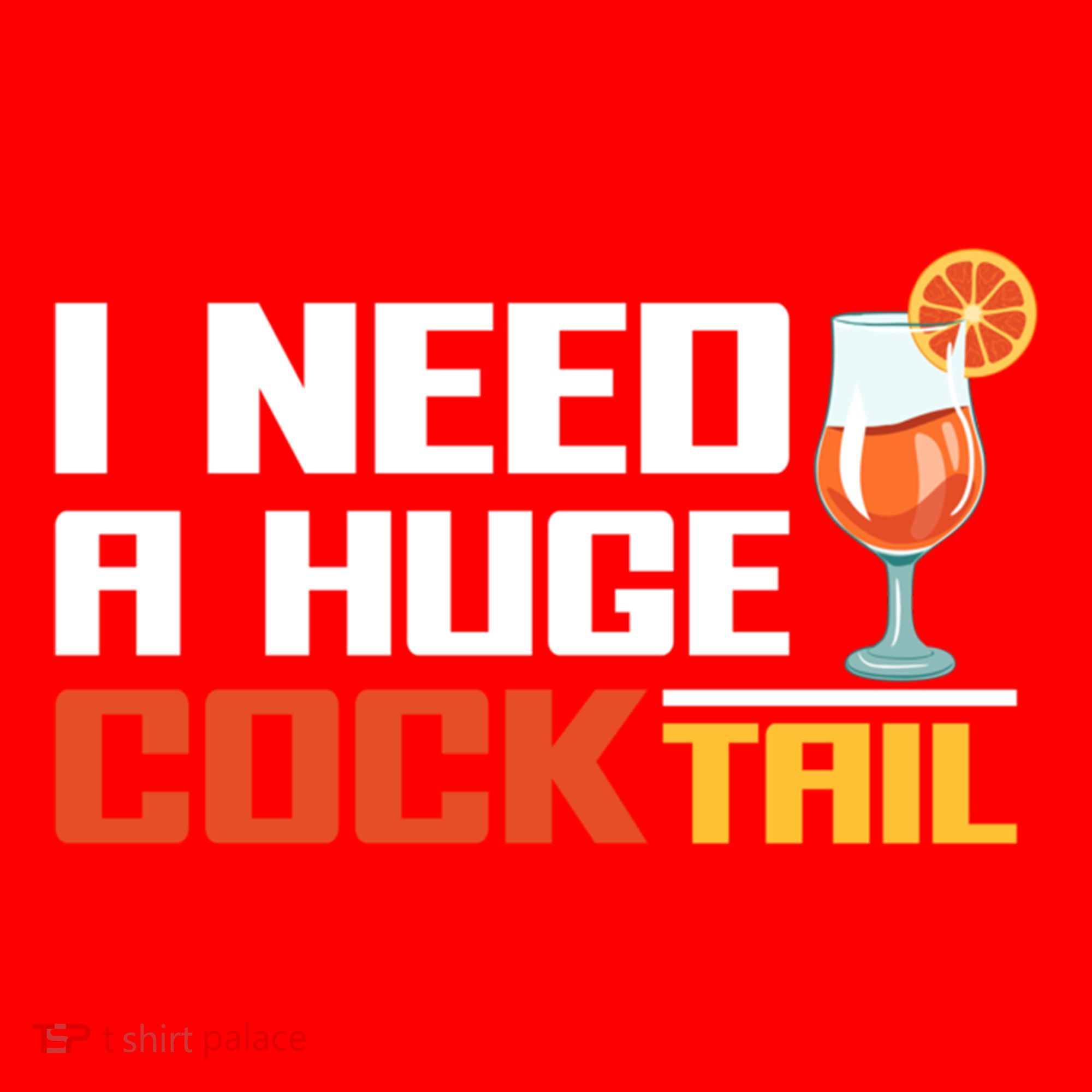 I Need A Huge Cocktail Fun Adult Humour ’S Embarrassing Cool Gift Santa Hat