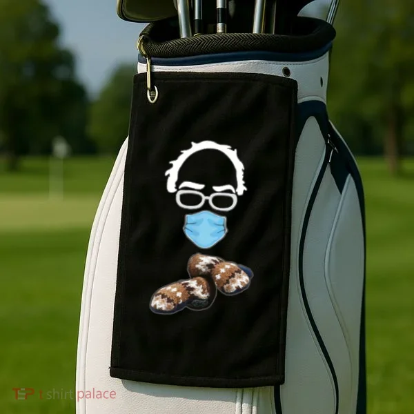 Inauguration Bernie Sanders Mittens Golf Towel
