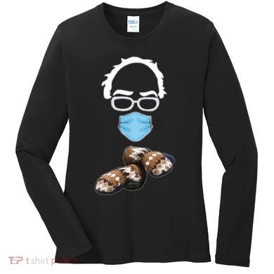Inauguration Bernie Sanders Mittens Women's Long Sleeve Shirt