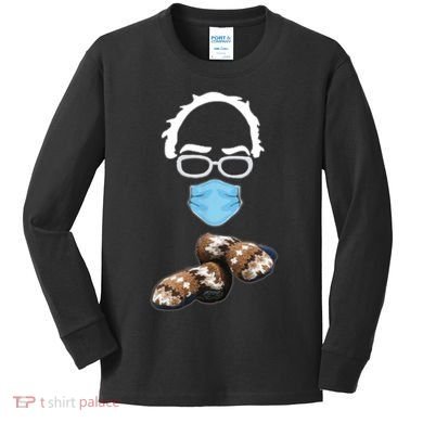 Inauguration Bernie Sanders Mittens Kids Long Sleeve Shirt