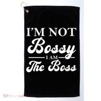 Im Not Bossy I Am The Boss Meaningful Gift Golf Towel thumb 0