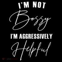I'm Not Bossy I'm Aggressively Helpful Funny Women's Tank Top thumb 5