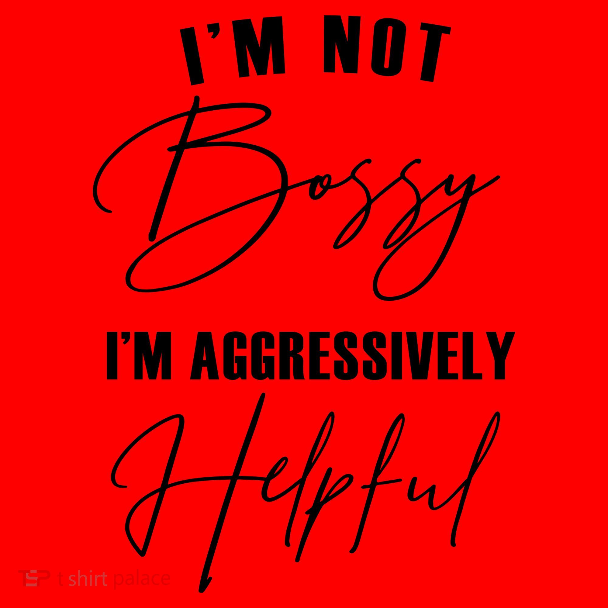 I'm Not Bossy I'm Aggressively Helpful Funny Santa Hat