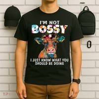 I'm Not Bossy I Just Know What You Should Be Doing Cow Lover T-Shirt thumb 6