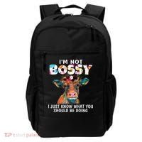 I'm Not Bossy I Just Know What You Should Be Doing Cow Lover Backpack thumb 0